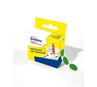 Avery Boîte Distributrice De 150 Pastilles Adhésives Ø15 Mm Vert