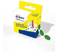 AVERY Boîte distributrice de 150 pastilles adhésives Ø15 mm Vert G