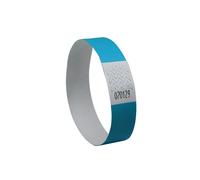 Avery Bracelet d'identification en papier Tyvek 25,6 x 1,9 cm - Lot de 500 - Bleu Fluo