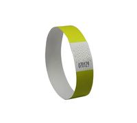 Avery Bracelet d'identification en papier Tyvek 25,6 x 1,9 cm- Lot de 500 - Jaune Fluo
