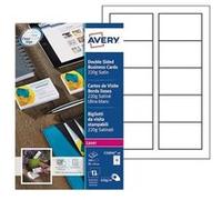 Avery Cartes de visite C32016-10 — blanches, bords lisses, 85 x 54 mm, impression laser