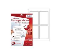 Avery C2318-12 - Mat - Blanc Mat - 82 X 128 Mm - 260 G/M² - 48 Carte(S) (12 Feuille(S) X 4 Cartes Postales