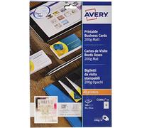 Avery C32011-10 Boîte de 10 Cartes de visite 85 x 54 mm