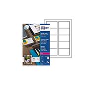 Avery C32016-25 Pack de 250 Cartes de visite 220 g/m² aspect satiné imprimables R/V impression laser Taille 85 x 54 mm