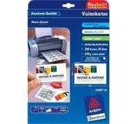 Avery C32026-25, Laser/Atrament, Carton, Blanc, Satiné, 270 g/m², 250 flles.