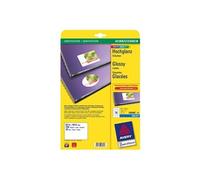Avery C6080 - Brillant - blanc - 46.6 x 63.5 mm 150 unités (10 feuille(s) x 15) étiquettes photo