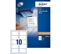 AVERY Cartes de visite Quick&Clean, 185 g/m2, blanc mat