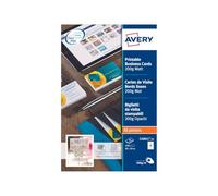 Cartes de visite polyvalentes et élégantes Avery Quick Clean, format A4, paquet