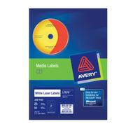 Avery Cd Dvd Laser Label Adhésif Type Permanent Noir Et Blanc Paquet De 50