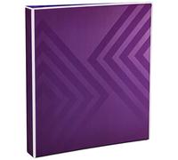 Avery Classeur à 3 anneaux double effet, anneaux obliques de 2,5 cm, violet prune (03219)