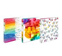 Avery + Classeur Amy Tangerine Designer Collection - Anneaux ronds de 2,5 cm - Capacité de 175 feuilles - Motifs assortis - 6 classeurs (26880)