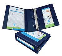 Avery Classeur de vue encadré avec anneau EZD One Touch de 7,6 cm, peut contenir du papier de 21,6 x 27,9 cm, bleu marine (68038)