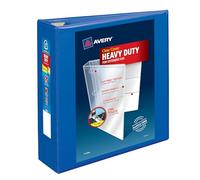 Avery Classeur robuste à 3 anneaux, anneaux EZD One Touch de 7,6 cm, 1 classeur bleu pacifique (79811)
