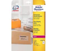 Avery Clear Address Label - Laser - L7565 Transparent - addressing labels (Transparent, 99,1 x 67,7 mm, 25 sheets)