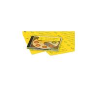 AVERY - Boite de 2400 étiquettes autocollantes jaunes fluo multi-usages, Format 70 x 35 mm, Impression copieur, (DP24J-100)