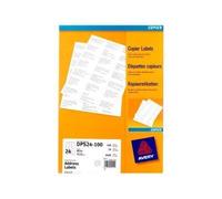 Avery Étiquettes autocollantes DP246-100 – Boîte 2400, 70 x 36 mm, coins carrés, multi-usages