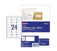Avery Copieur Laser Étiquette Adresse d'expédition Imprimantes Adhésif Permanent
