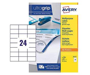 Avery Dennison 3475 Étiquettes multifonctions Format A4
