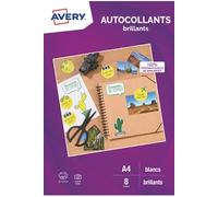 Avery Dennison AUTOCOLLANTS TRANSPARENTS A4 - 6 FEUILLES