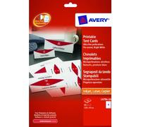 Avery Cartes chevalet blanc 45 x 120 mm 190 g/m² 40 cartes (10 feuilles x 4 invitations)