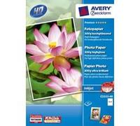 Avery Dennison Premium / C2553-40 Papier photo pour impression jet d'encre 10 x 15 / 300g Brillant 40 feuilles Import Allemagne G