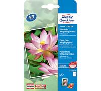 Avery Dennison Premium / C2553-40 Papier photo pour impression jet d'encre 10 x 15 / 300g Brillant 40 feuilles Import Allemagne G