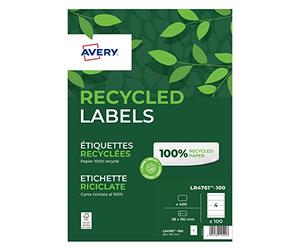 Avery Dennison Recy iling Etiquettes pour large Fichiers (Lot de 400)