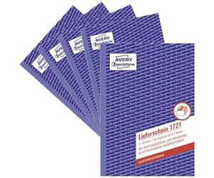 Avery Dennison Zweckform 1721-5 de livraison Note Pad A5 Pack de 5 3 x 40 feuilles