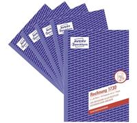 Avery Dennison Zweckform 1730-5 A5 reçu 5 Pad 2 x 40 feuilles de papier en allemand