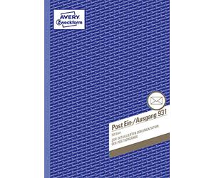 Avery Dennison Zweckform 931 Entrant/sortant lettres livre A4 50 pages (texte allemand)