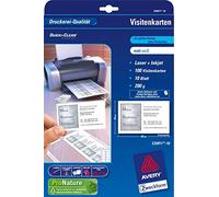 Avery Dennsion Zweckform Cartes de visite "Quick&Clean ILK" A4 200 g/m² Blanc mat 85 x 54 mm 500 feuilles (5000 cartes)