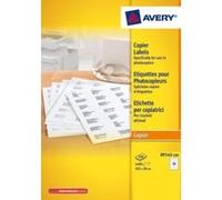 AVERY - Boite de 1400 étiquettes autocollantes multi-usages, Format 105 x 39 mm, Impression copieur, (DP143-100)