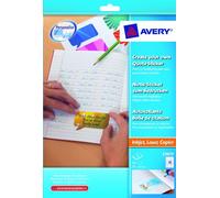 Avery - E3612 - Bons points adhésifs personnalisables - 112 pièces - Papier - Citation - Blanc
