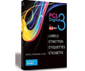 Avery Espagne pcl3-r - étiquettes en Papier pour prensas numérique, couleur rouge