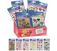 Avery España 48599 Assortiment de 60 autocollants décoratifs en différents matériaux, 6 fantasmes différents, 60 autocollants en carton