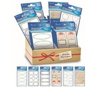 Avery España 48637 Assortiment de 60 autocollants résistants et imperméables, 6 différents fantasmes, Total 60 autocollants en carton