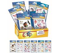 Avery España 48665- Assortiment de 60 autocollants adhésifs décoratifs licornes, 6 différents fantasmes et matériaux, 60 autocollants en carton