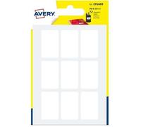Avery Étiquette autocollante blanc (pack de 72)