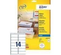 Avery - Étiquette Avery J8159-100 63,5x33.9mm Blanc 2400 pièces | Boîte de 100 feuilles