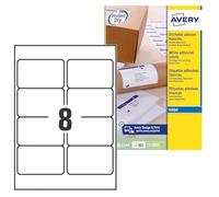 Avery Étiquettes Adressage Autocollantes Personnalisables 200 Pièces 99,1 x 67,7 mm Jet d’Encre