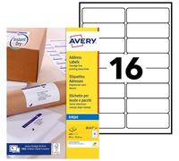 Avery – Étiquettes adresse autocollantes blanches – 400 pièces – 99,1 x 33,9 mm – Jet d'encre