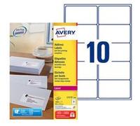 Avery - étiquettes adresses - 1000 étiquette(s) G