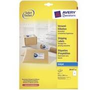 Avery Étiquettes J8167-25 199,6 x 289,1 mm Blanc