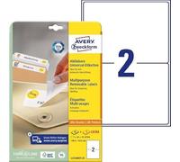 Avery Étiquettes Amovibles Blanches Personnalisables 199,6 x 143,5 mm L4734REV-25, Pack de 50 pour Impression Laser et Jet d'Encre