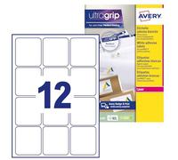 Avery Self Adhesive Address Mailing Labels, Laser Printers, 12 Labels Per A4 She