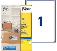 Avery Étiquettes Autocollantes Blanches 15 Pièces 199,6 x 289,1 mm J8167-15 - Feuille A4, Imprimante Jet d'Encre, Format Compact, Papier FSC, Compatible Mon Timbre en Ligne