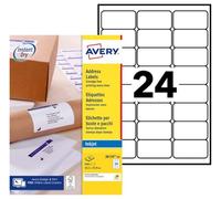 Avery Étiquettes autocollantes J8159-40 blanches 63,5×33,9 mm 960 pièces Impression jet d'encre