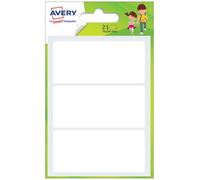 AVERY Étiquettes Autocollantes Blanches Multi-Usages 34 x 75 mm Écriture Manuscrite Cahier Classeur Organisation Maison Bureau École Enfant Ado Identification et Rangement
