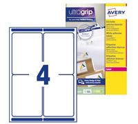 Avery Étiquettes Autocollantes Blanches Personnalisables 99,1 x 139 mm - 60 Pièces - Impression Laser Anti-Bourrage L7169-15