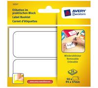 Avery Étiquettes Bloc 50X Autocollants 94X37Mm Notes Collantes Étiquetage